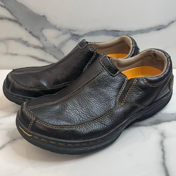 Dr. Martens DOC Men's Brown Leather Slip-On Colton Loafers Shoes Sz 8 - Picture 5 of 9